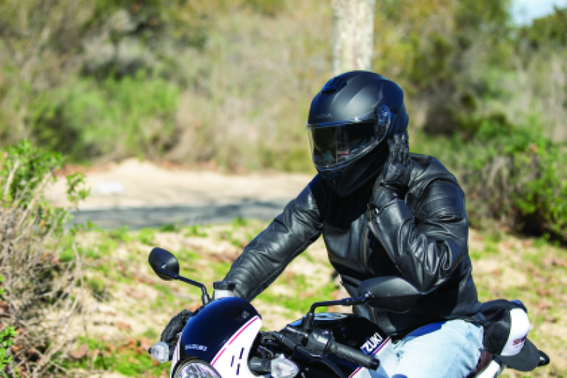 Sena Technologies Outforce Full Face Bluetooth Helmet in Matte Black - Large