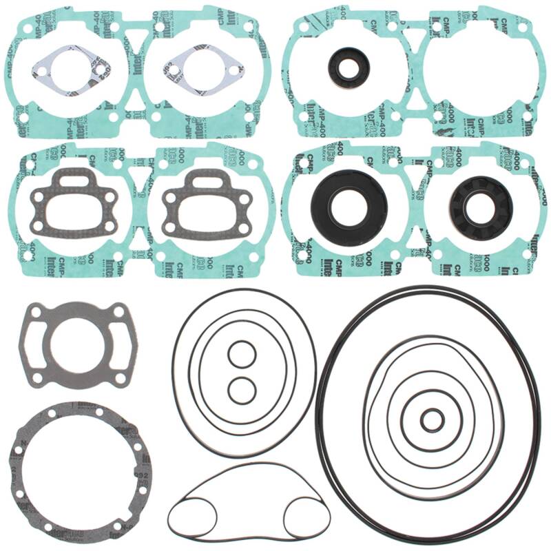 Vertex Pistons 1998/00-01 Challenger Jet Boat Twin Engine 720cc Complete Gasket Kit with Seals