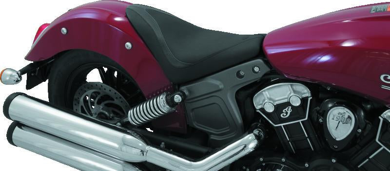 Mustang Motorcycle Runaround Solo Seat for Indian Scout 2015-2020 - Black