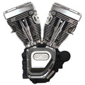 S&S Cycle T111 Long Block Engine for Harley Davidson Touring Models (2007-2016) – Wrinkle Black Finish
