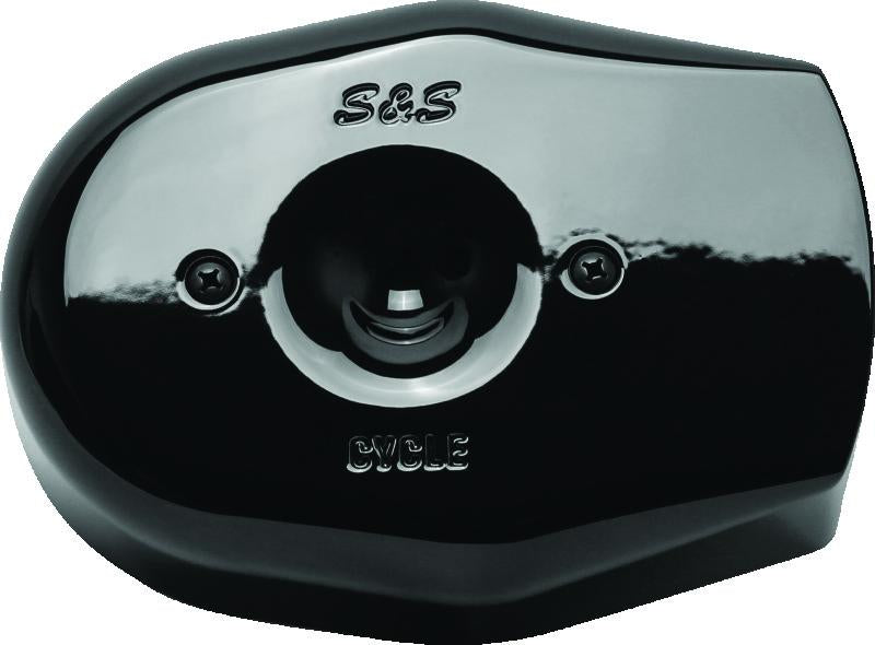 S&S Cycle Stealth Applications Tribute Air Cleaner Cover - Gloss Black for V-Twin Engines