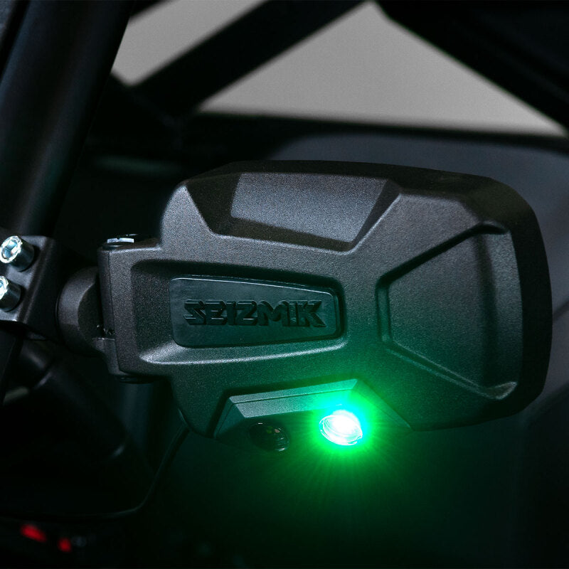 Seizmik Pursuit Night Vision LED Sideview Mirror for UTVs – 2-inch Clamp Pair, Part #56-18087KIT