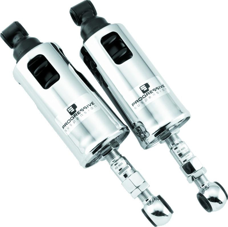 Progressive 00-17 Harley-Davidson Softail 422 Series Shocks Heavy Duty - Chrome