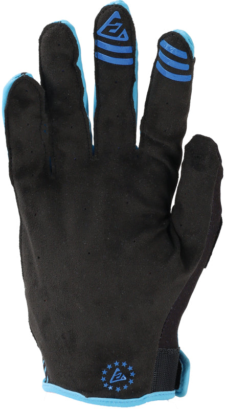 Answer Ascent Prix Youth Gloves - Large, Blue/Black - Lightweight PowerSports Gear