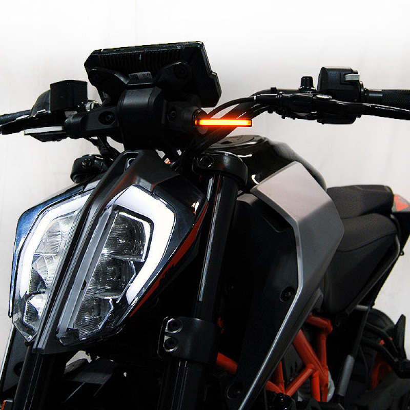 New Rage Cycles 17+ KTM 390 Front Turn Signals - Bright LED Indicators for Powersports Vehicles