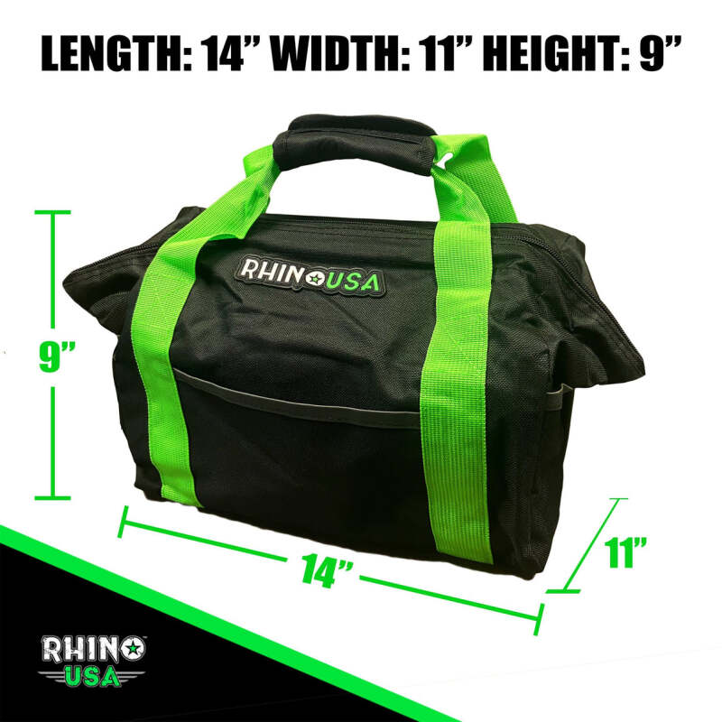 Rhino USA Recovery Bag (Black) - RNO-COMBO-BAG for Powersports Recovery Equipment