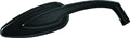Kuryakyn Teardrop Mirrors Satin Black - Compact Custom Motorcycle Mirrors with Convex Glass