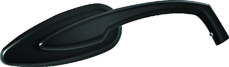 Kuryakyn Teardrop Mirrors Satin Black - Compact Custom Motorcycle Mirrors with Convex Glass