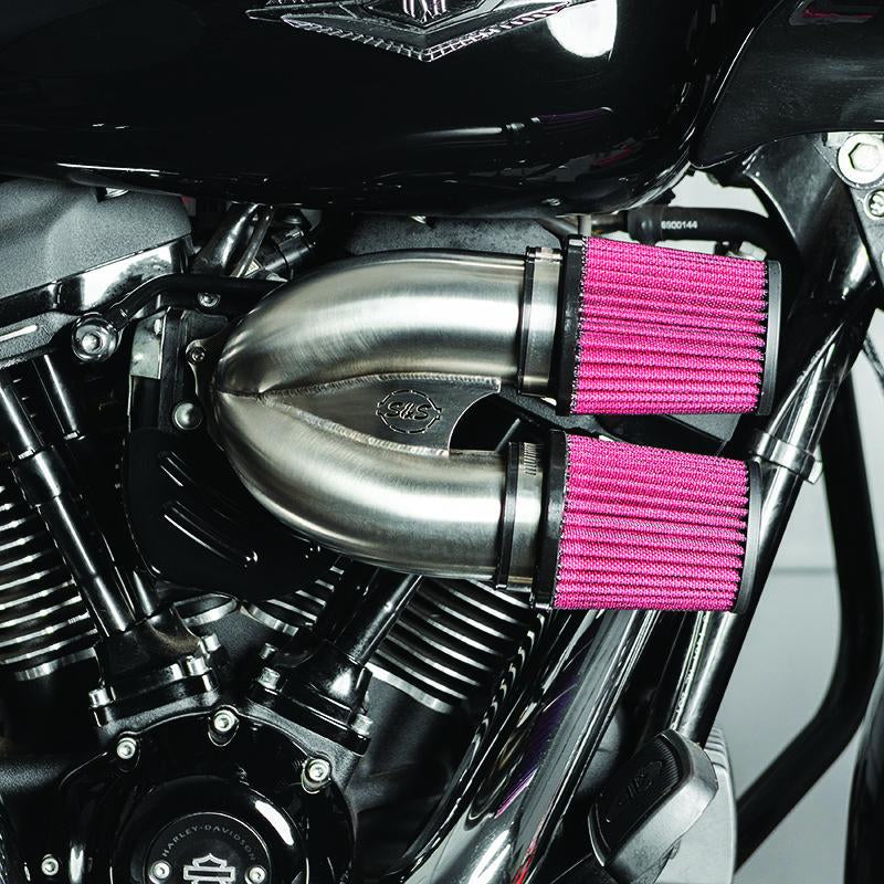 S&S Cycle 17-20 M8 Models Tuned Induction Air Cleaner Kit – Stainless Steel