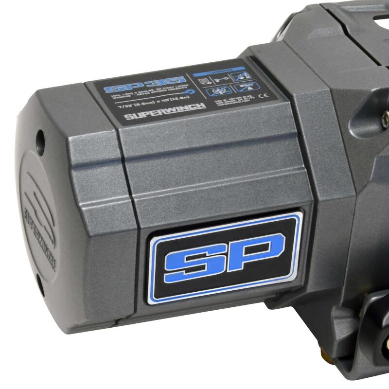 Superwinch SP 35 3500 lbs 12V DC Off-Road Winch with Steel Rope and Roller Fairlead