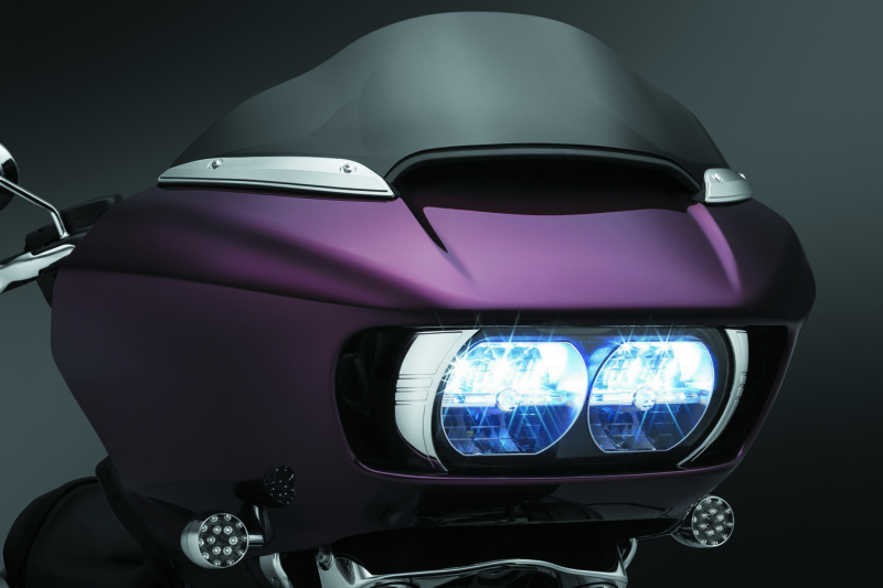 Kuryakyn Windshield Side Trims for Harley-Davidson Road Glide Models 2015-2025 – Chrome Finish