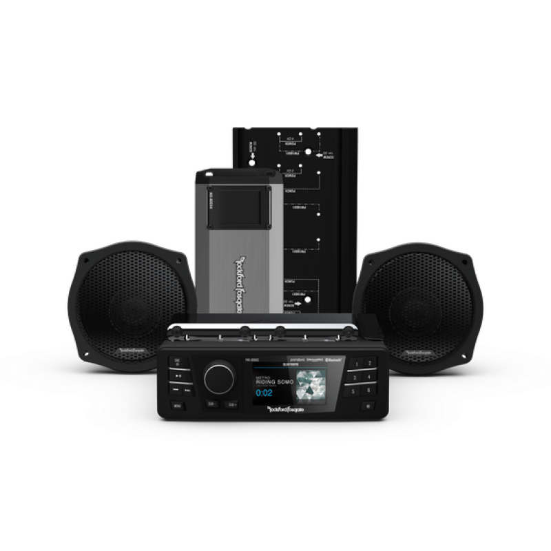 Rockford Fosgate HD9813SG-PMX-STG2 Stage 2 Audio Kit for Harley-Davidson Street Glide (1998-2013)