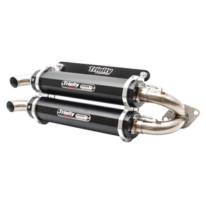 Trinity Racing '15-'23 Polaris RZR XP 1000 Slip On Exhaust - Black