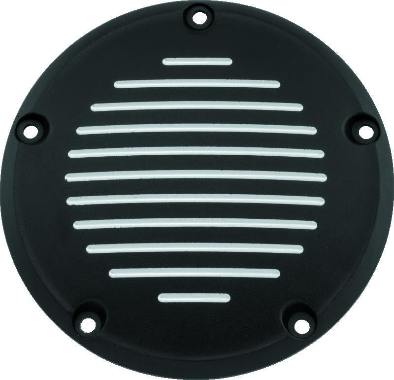 Bikers Choice 99-18 Big Twin 5 Hole Black Derby Cover – Custom Style for Harley Davidson Bikes