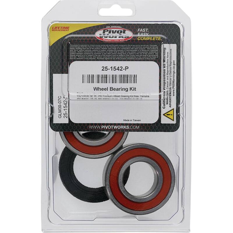 Pivot Works Premium Wheel Bearing Kit for 2016 Yamaha YXZ1000R SE – OEM Quality Replacement