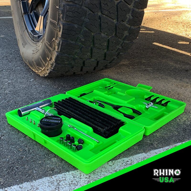 Rhino USA Tire Repair Plug Kit (86 Pieces) for Tubeless Tires - RNO-TIRE-REPAIR-KIT