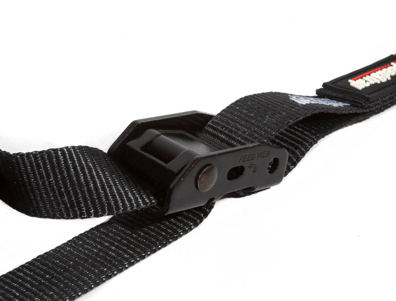 PRP Cam-Lock 1 in. x 10 ft. Tie Down with Snap 'S' Hooks and Soft Tie - Black | Part Number 13801-2