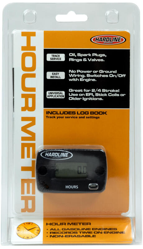 Hardline HR-8063-2 Surface Mounted Inductive Hour Meter for Gasoline Engines