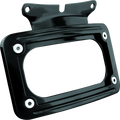 Kuryakyn Curved License Plate Mount for Harley-Davidson Road and Touring Models - Black