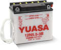 Yuasa 12N5.5-3B Powersports Battery for Yamaha RZ350 - 12 Volt, High Cranking Power with Extra Plates