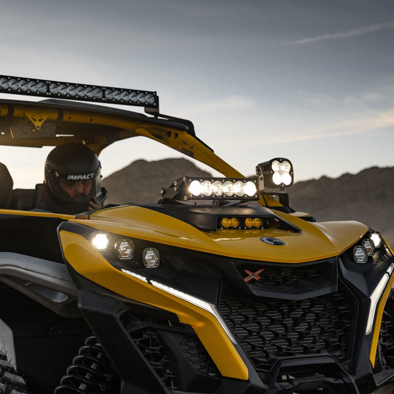 Baja Designs Can-Am Maverick R Clear 10-inch OnX6+ Shock Tower Kit