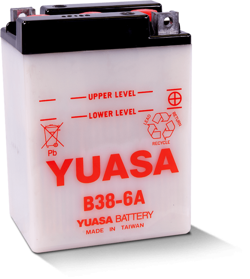 Yuasa Battery B38-6A 6-Volt PowerSports Battery with Enhanced Cranking Performance