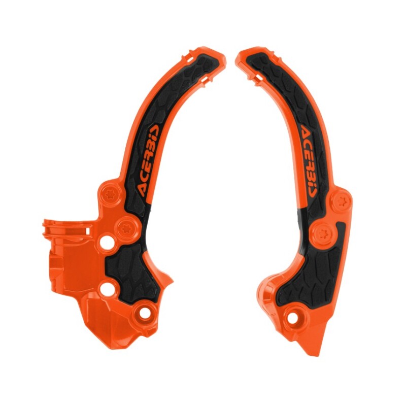 Acerbis 24+ KTM SX50 X-Grip Frame Guard - Orange and Black for 2024-2025 Husqvarna TC50 & KTM 50 SX