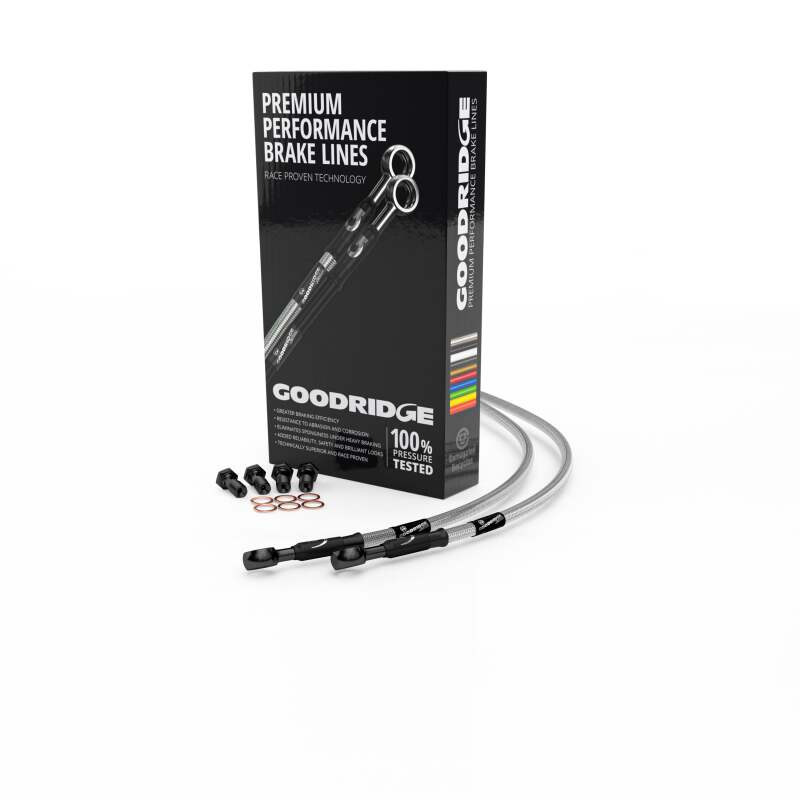 Goodridge 91-03 Ducati 900SS/SL Clear Clutch Lines with Black Fittings – Precision Power Sports Upgrade