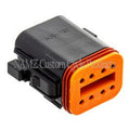 NAMZ Deutsch DT Series 8-Wire Plug & Wedgelock - Black (Replaces HD 72118-94BK)