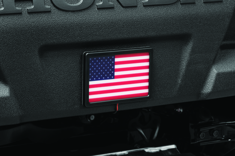 Kuryakyn Freedom Flag LED 4x6 Inch Black - Patriotism LED Accent for Powersports Vehicles