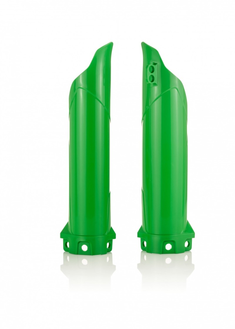 Acerbis Kawasaki KX85/KX100 Lower Fork Cover Set - Green (Part #2374060006)