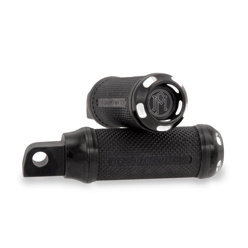 Performance Machine Footpegs Apex Contrast Cut - Comfortable Rubber-Wrapped Mounts for Powersports