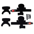 EVS Axis Liner Kit Pair in Medium – Black with Velcro Patches for Powersports