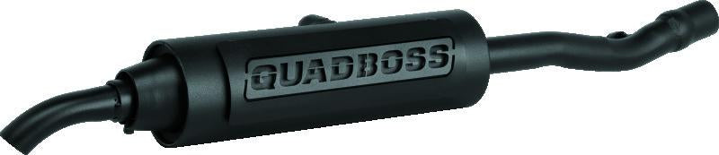 QuadBoss Honda TRX350D FourTrax Foreman 4x4 86-89 Slip-On Muffler with Black Finish and Galvanized Main Tube