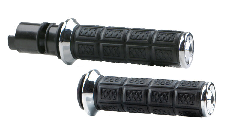 Kuryakyn ENYGMA™ Throttle-By-Wire Grips for Touring and Softail Models – Chrome and Black Finish
