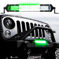XKGLOW 30-Inch 2-in-1 LED Light Bar with White and Green Flood & Spot Lights
