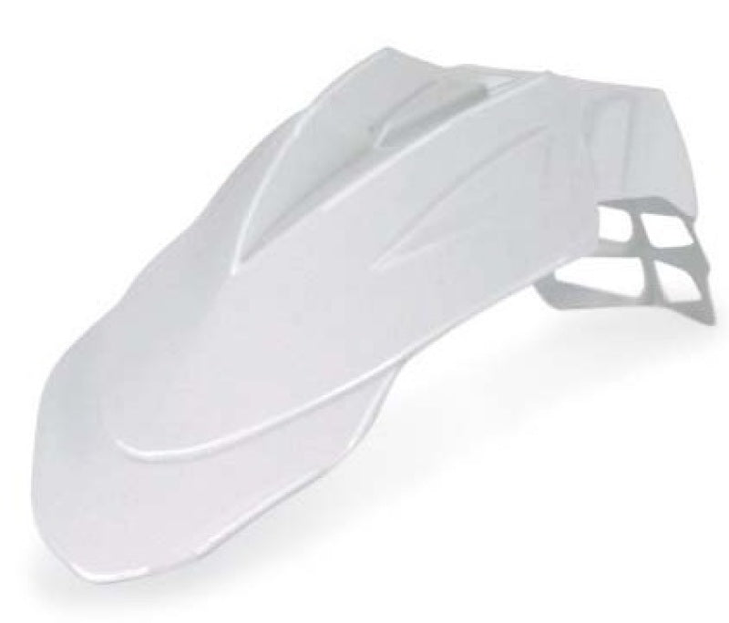 Acerbis KTM Supermotard Front Fender - White for Custom Fit and Aerodynamic Design