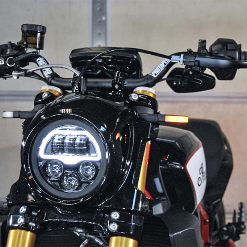 New Rage Cycles 2019+ Indian FTR 1200 Front Turn Signals - Custom LED Motorcycle Indicators