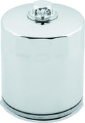 Twin Power M8 Chrome Oil Filter with Nut – Replacement for Harley Davidson Models