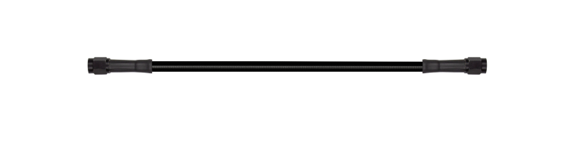 Goodridge 16-inch Universal Brake Line Assembly with Black Zinc Fittings and Hose