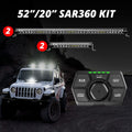 XKGLOW SAR360 Light Bar Kit – Emergency Search and Rescue LED System with Multi-Mode Control