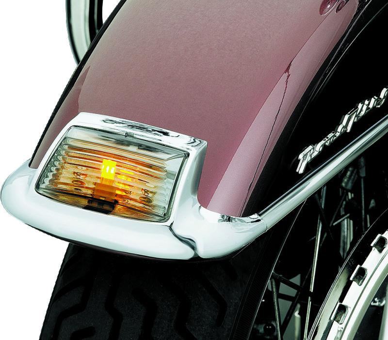 Kuryakyn Front Smoke Fender Tip Lens With LED for Harley Davidson 2008-2009 Models