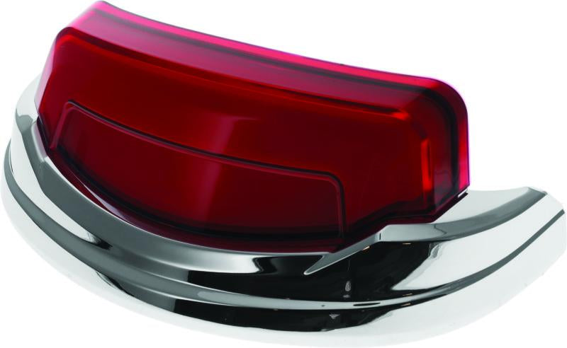 Kuryakyn Tracer Rear Fender Tip Light with Chrome Finish and Red Lens for Harley Davidson Ultra Classic & Road Glide Models