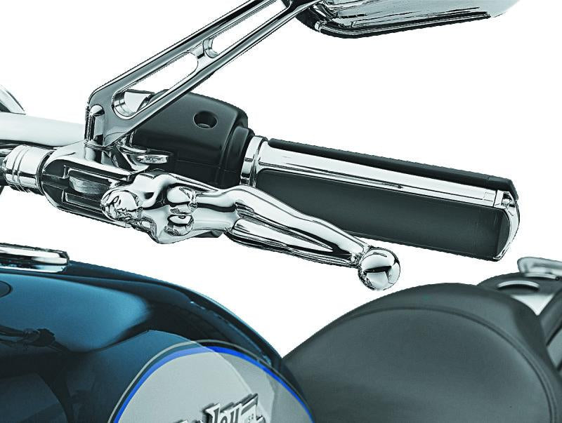 Kuryakyn Silhouette Levers for Harley Davidson 96-Up Cable Models - Chrome Part Number 1049