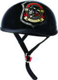 Bikers Choice Skid Lids Freedom Original Helmet - Small, Low-Profile Contoured Design with D.O.T. Safety Standards