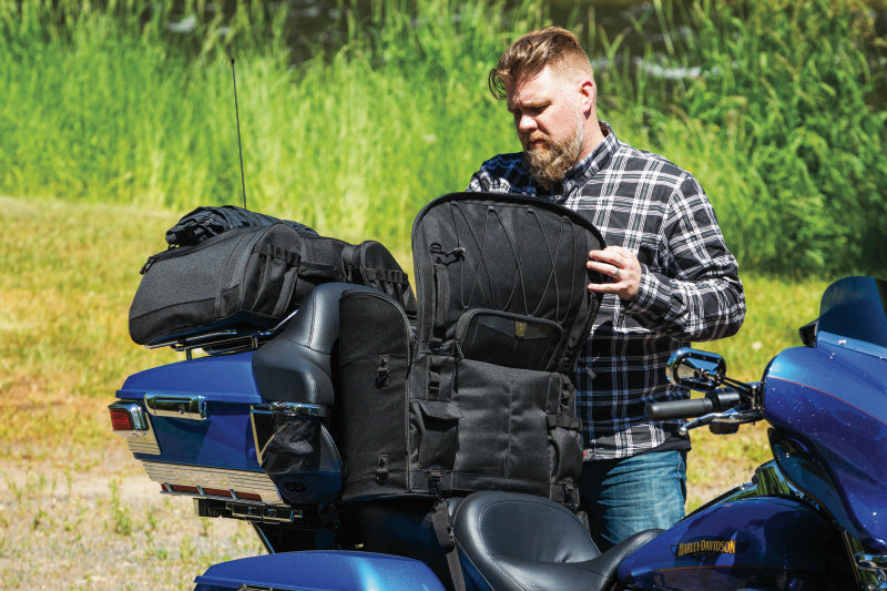 Kuryakyn Momentum Hitchhiker Trunk Rack Bag - Versatile Waterproof Storage for Powersports