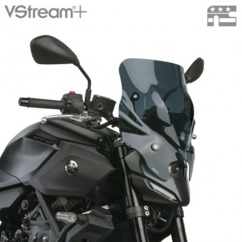 National Cycle N20352 Yamaha MT-07 Vstream+ Quantum HC Poly Low Windshield - Dark Tint