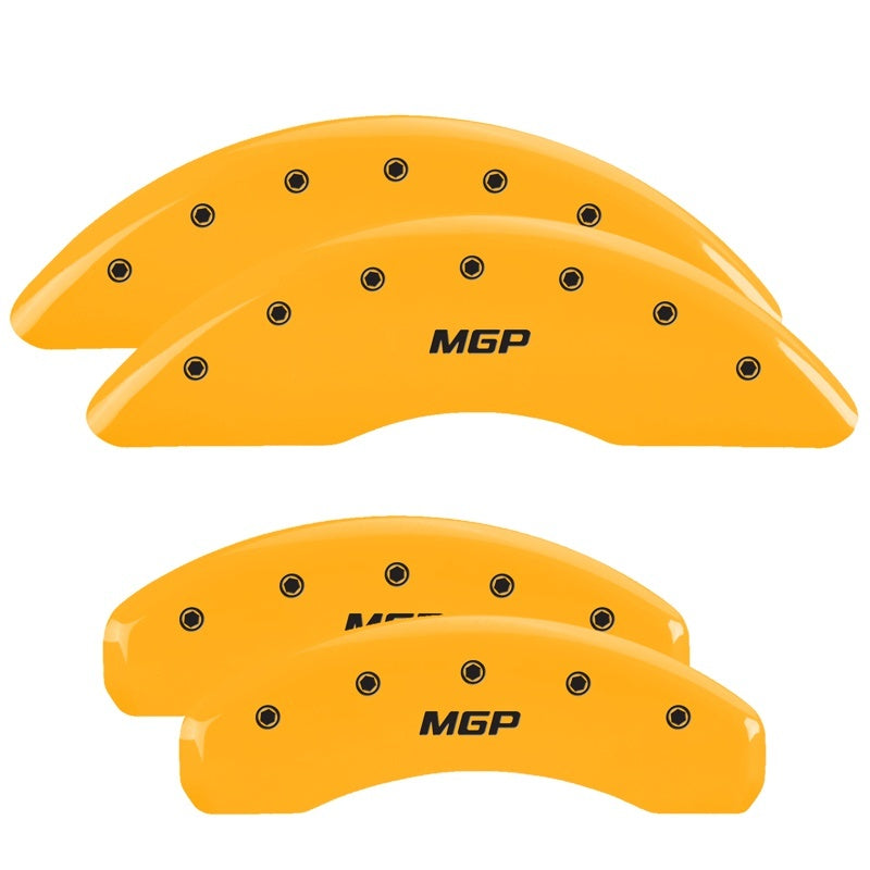 MGP 4 Caliper Covers for Lexus LS430 2001-2006, Yellow Finish with Black Engraving