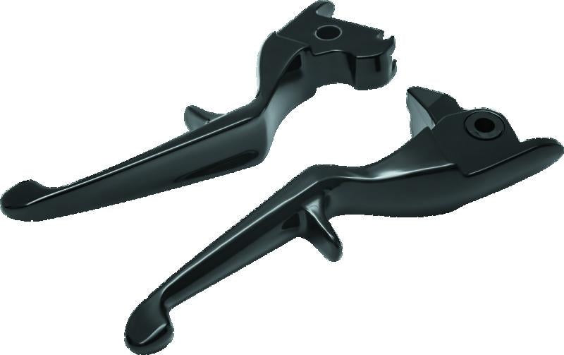 Kuryakyn Trigger Levers for 2014-2016 Harley-Davidson Touring Models in Gloss Black - Part #1844