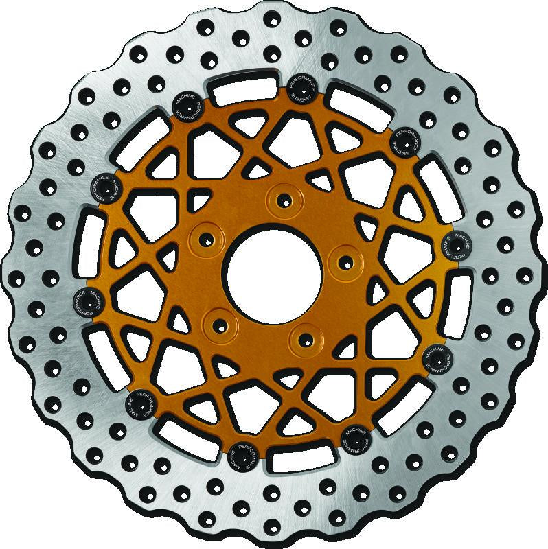 Performance Machine Speedstar Race Full-Floating Brake Rotors 11.5 Inch Diameter - Gold Anodized
